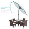 Best Choice Products 7.5ft Heavy-Duty Outdoor Market Patio Umbrella w/ Push Button Tilt, Easy Crank